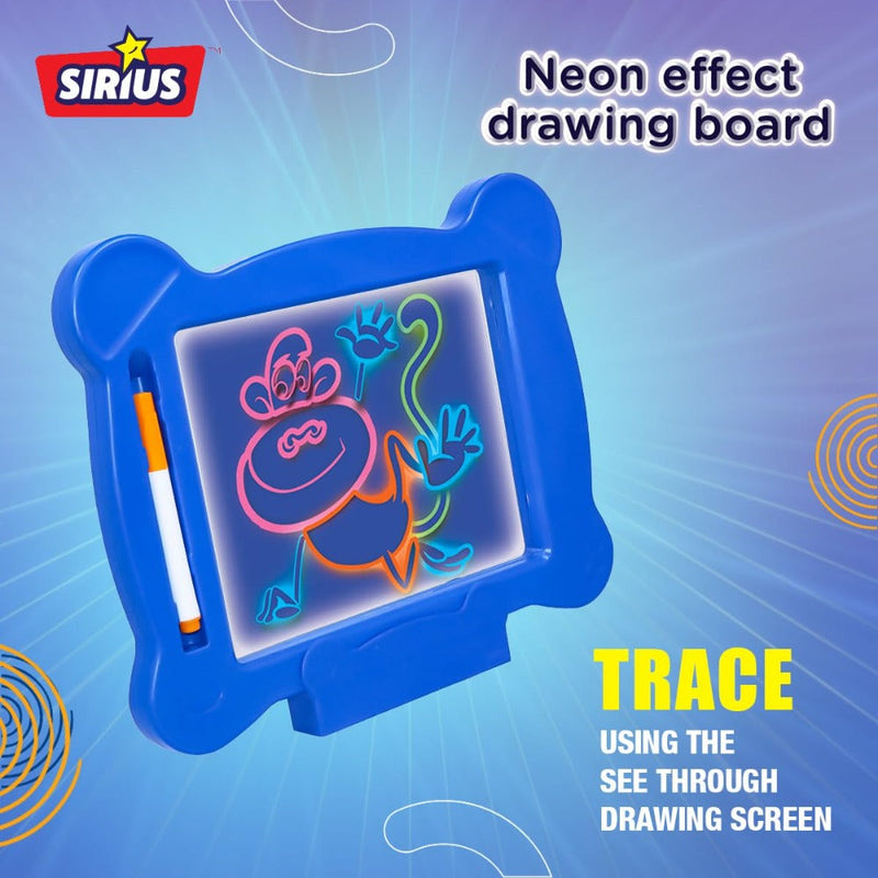 Sirius Toys Glow art Neon Effect Drawing Board -Big