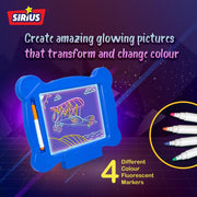 Sirius Toys Glow art Neon Effect Drawing Board -Big