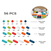 Sirius Toys Soft Building Blocks - 56 Pieces