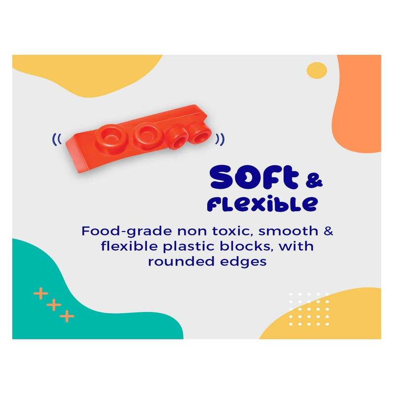 Sirius Toys Soft Building Blocks - 56 Pieces