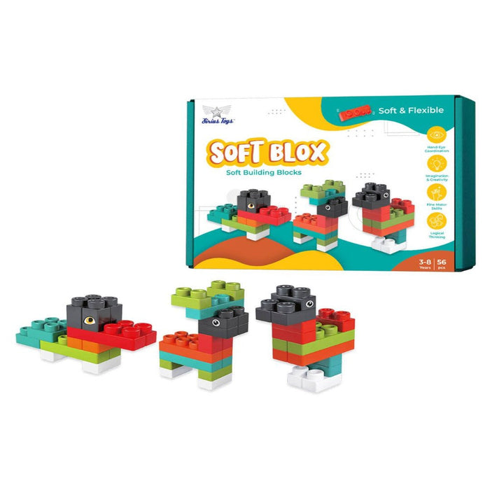 Sirius Toys Soft Building Blocks 56 Pieces — Toycra