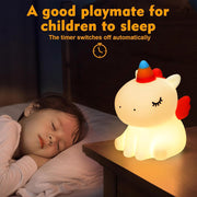 Sitting Unicorn Silicone Night Lamp