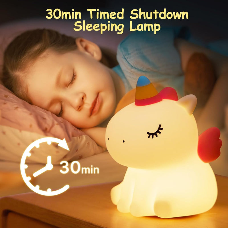 Sitting Unicorn Silicone Night Lamp