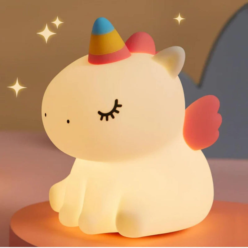 Sitting Unicorn Silicone Night Lamp