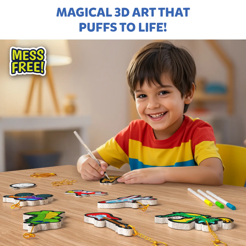 Skillmatics Aqua Puff - Mess Free! 3D Art Kit
