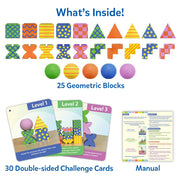 Skillmatics Brain Blocks, 3D Early STEM Building Blocks Game for Kids