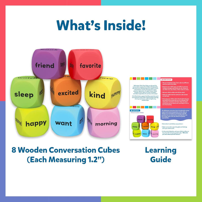 Skillmatics Chit Chat Cubes: After School Edition | Conversation Starter Game (ages 4+)-Kids Games-Skillmatics-Toycra