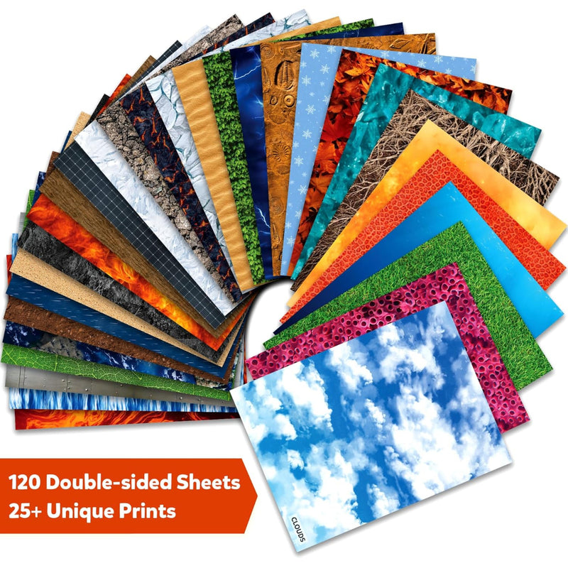 Skillmatics Clever Prints: All Things Science! | Construction Paper (120 Sheets)