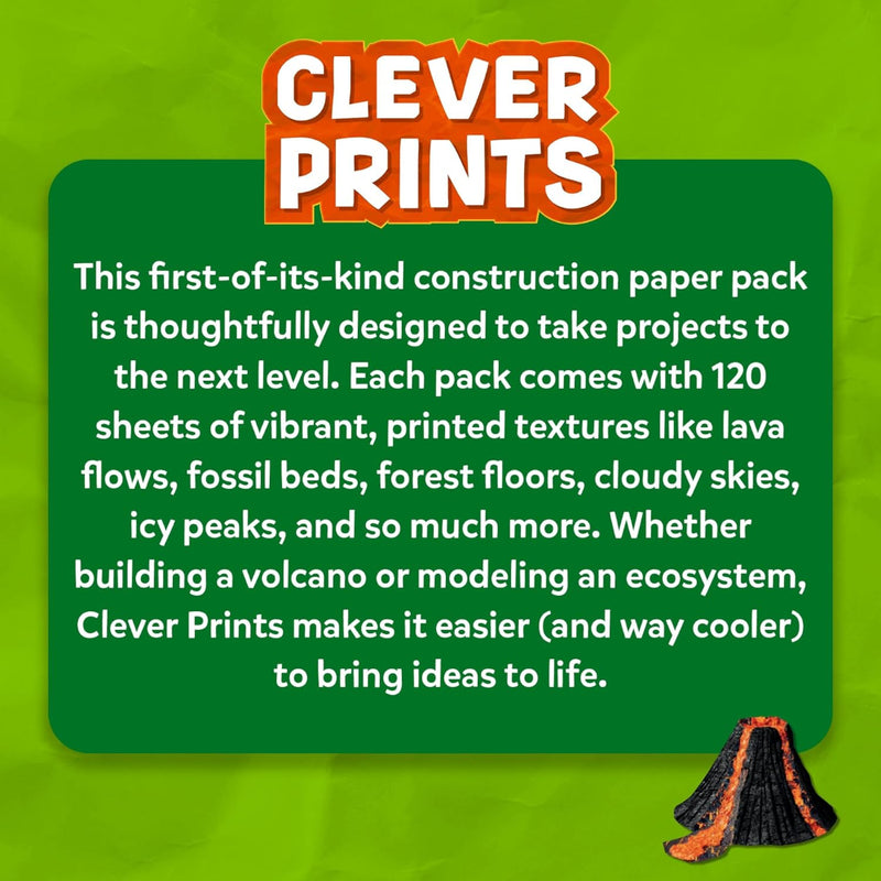 Skillmatics Clever Prints: All Things Science! | Construction Paper (60 Sheets)