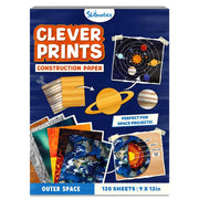 Skillmatics Clever Prints: Outer Space | Construction Paper (120 Sheets)