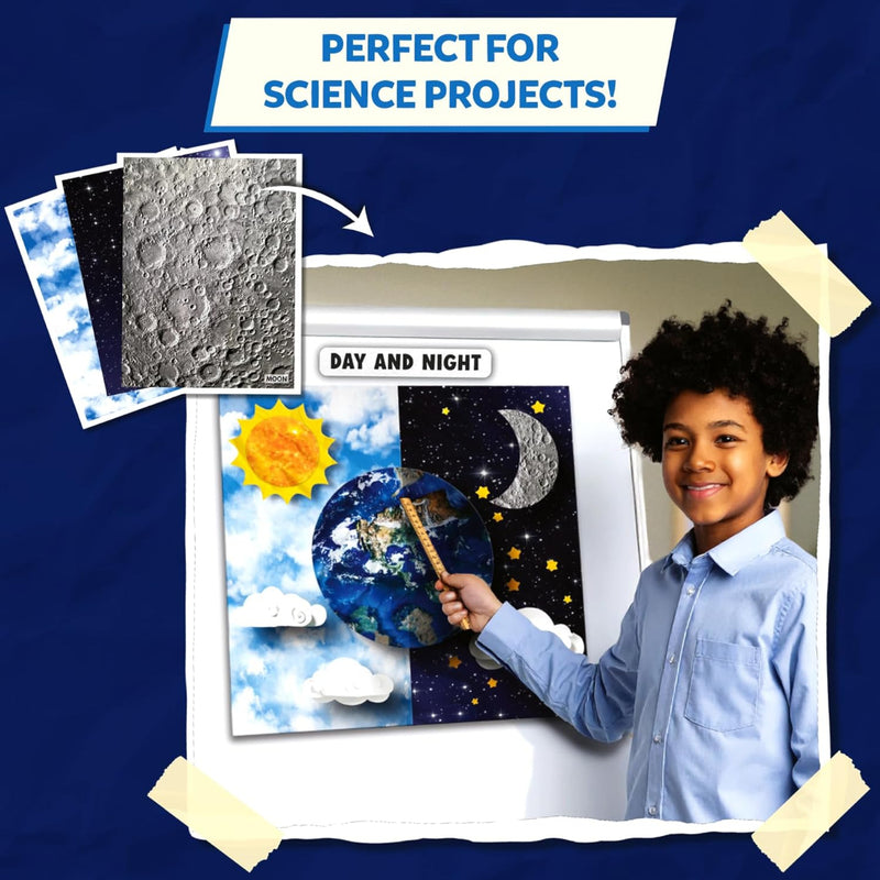 Skillmatics Clever Prints: Outer Space | Construction Paper (60 Sheets)