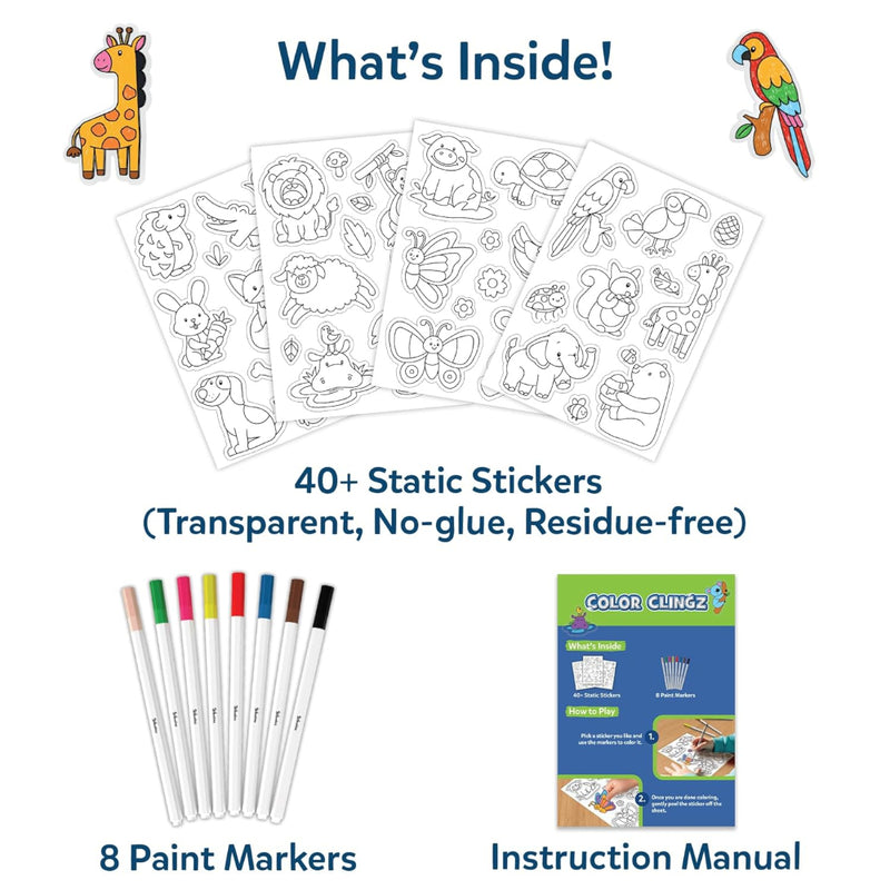 Skillmatics Cling Art – Color Clingz