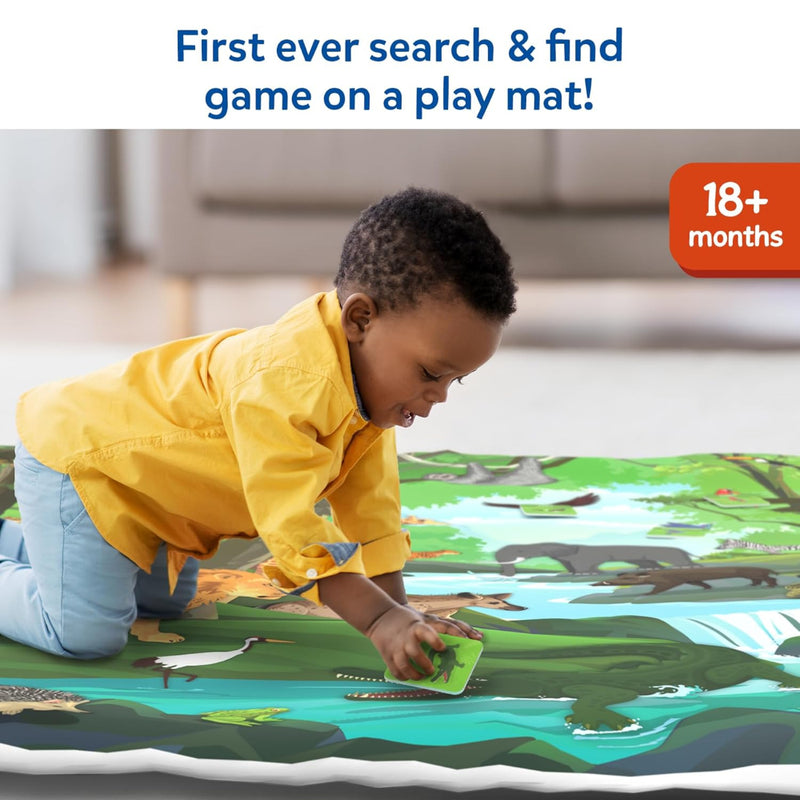 Skillmatics Cloth Play Mat & Floor Game - Found It Junior Animals