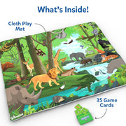 Skillmatics Cloth Play Mat & Floor Game - Found It Junior Animals