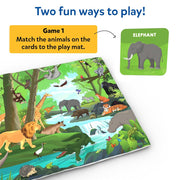 Skillmatics Cloth Play Mat & Floor Game - Found It Junior Animals
