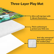 Skillmatics Cloth Play Mat & Floor Game - Found It Junior Animals