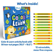 Skillmatics Color and Learn: Letters, Numbers, Phonics and Shapes | Colouring Book