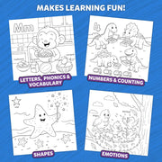 Skillmatics Color and Learn: Letters, Numbers, Phonics and Shapes | Colouring Book