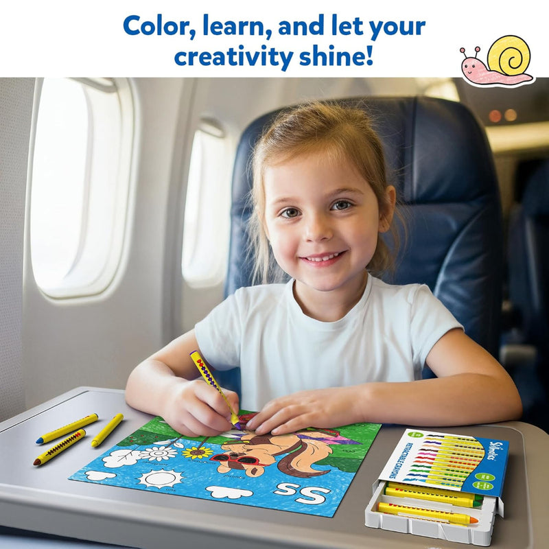 Skillmatics Color and Learn: Letters, Numbers, Phonics and Shapes | Colouring Book