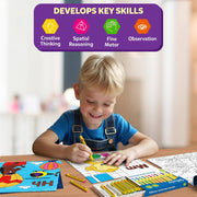 Skillmatics Color and Learn: Letters, Numbers, Phonics and Shapes | Colouring Book