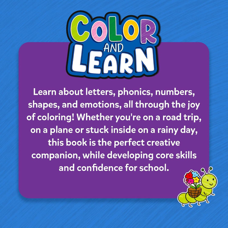 Skillmatics Color and Learn: Letters, Numbers, Phonics and Shapes | Colouring Book