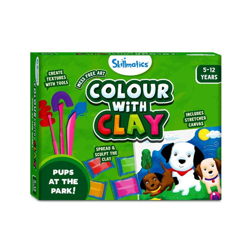 Skillmatics Colour With Clay - Pups at the Park-Arts & Crafts-Skillmatics-Toycra