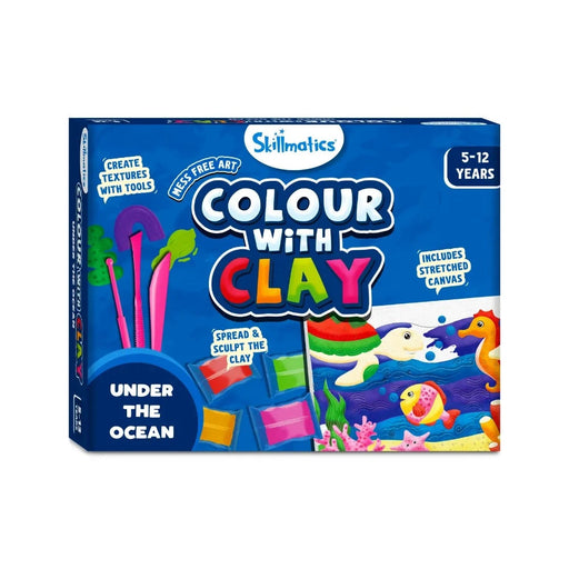 Skillmatics Colour With Clay - Under The Ocean-Arts & Crafts-Skillmatics-Toycra