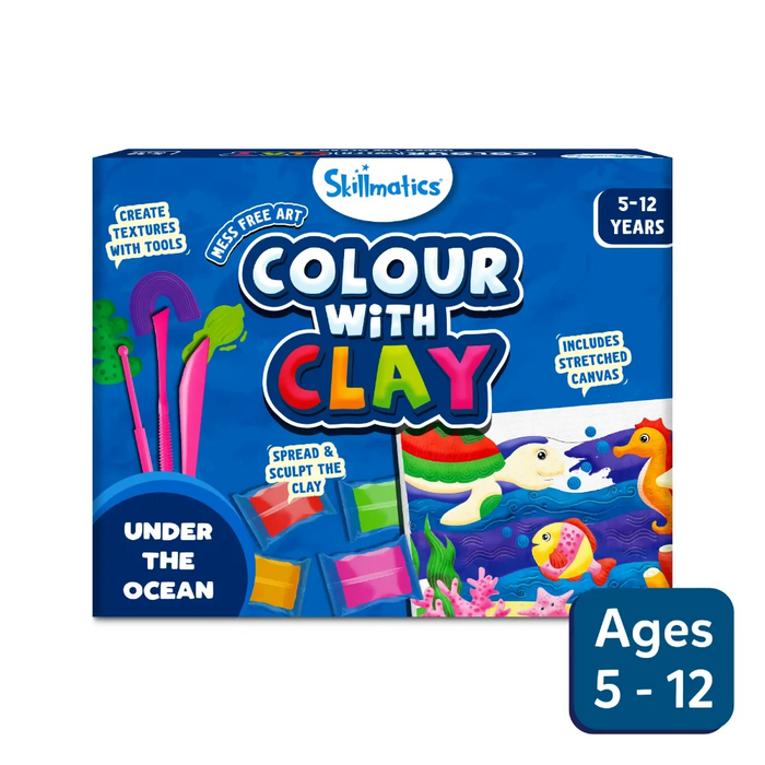 Skillmatics Colour With Clay - Under The Ocean-Arts & Crafts-Skillmatics-Toycra