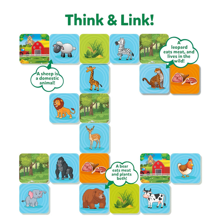 Skillmatics Connectors Think & Link Animal Planet Educational Board Game-Learning & Education-Skillmatics-Toycra