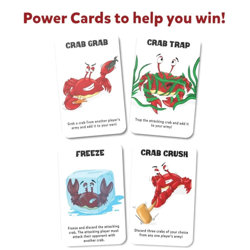 Skillmatics Crab Clash | Fiercely Fun Card Game of Attack and Defense