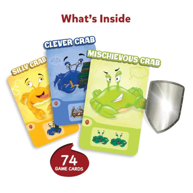 Skillmatics Crab Clash | Fiercely Fun Card Game of Attack and Defense