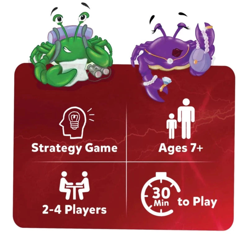 Skillmatics Crab Clash | Fiercely Fun Card Game of Attack and Defense