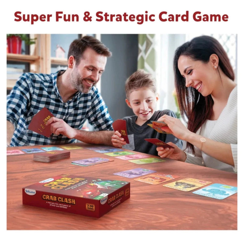 Skillmatics Crab Clash | Fiercely Fun Card Game of Attack and Defense