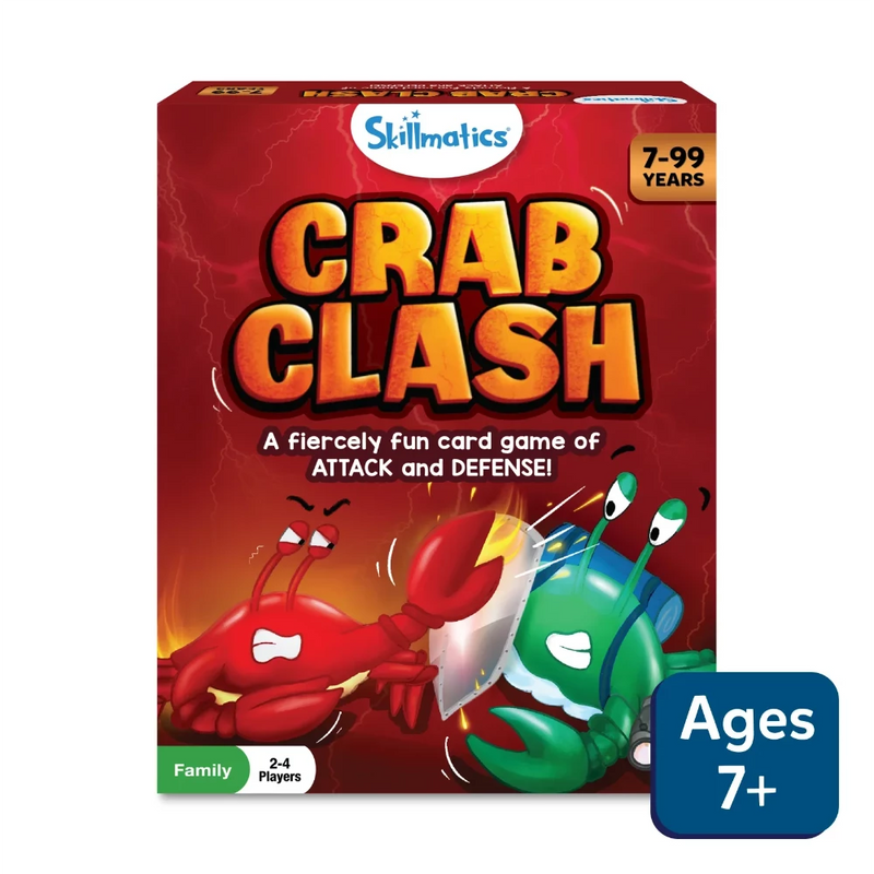 Skillmatics Crab Clash | Fiercely Fun Card Game of Attack and Defense