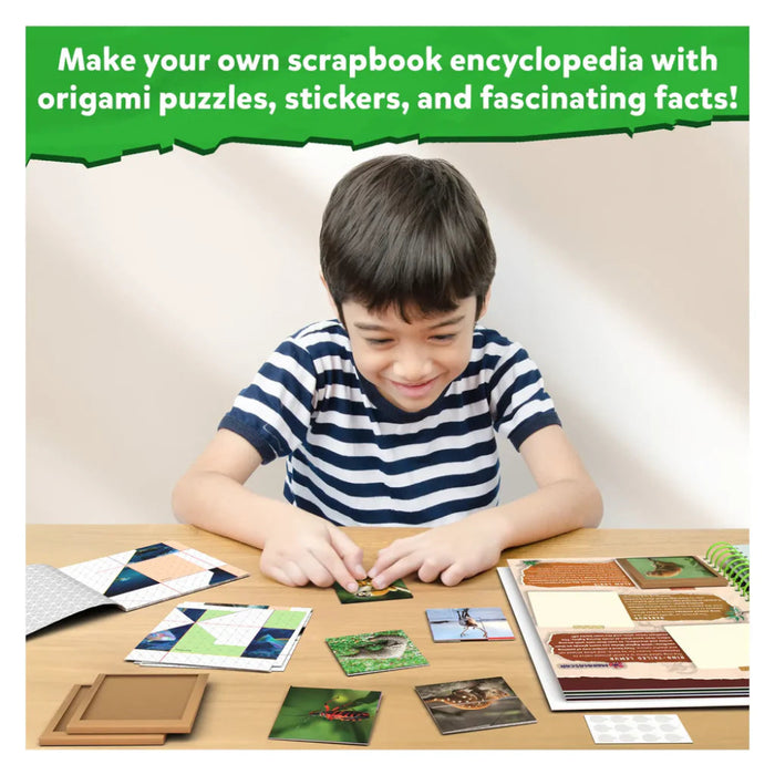 Skillmatics Craftopedia Coolest Creatures -Origami Puzzle Book & Encyclopedia Scrapbook-Puzzles-Skillmatics-Toycra