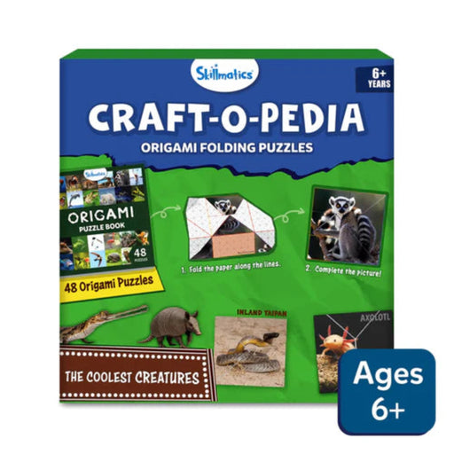 Skillmatics Craftopedia: Coolest Creatures | Origami Puzzle Book-Puzzles-Skillmatics-Toycra