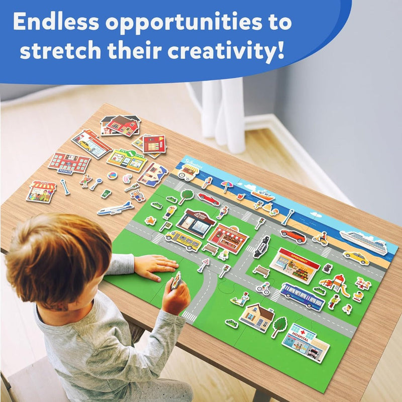 Skillmatics Creative Toy Magnetopia - Design Your City