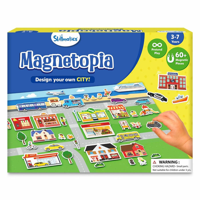 Skillmatics Creative Toy Magnetopia - Design Your City-Kids Games-Skillmatics-Toycra