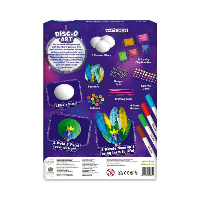 Skillmatics Disc-O Art | No Mess Art & Craft Activity (ages 4-12)
