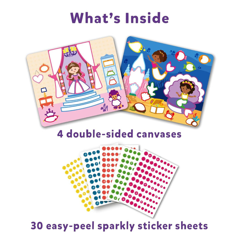 Skillmatics Dot It Sparkle Edition Sticker Art Activity - Unicorns & Princesses
