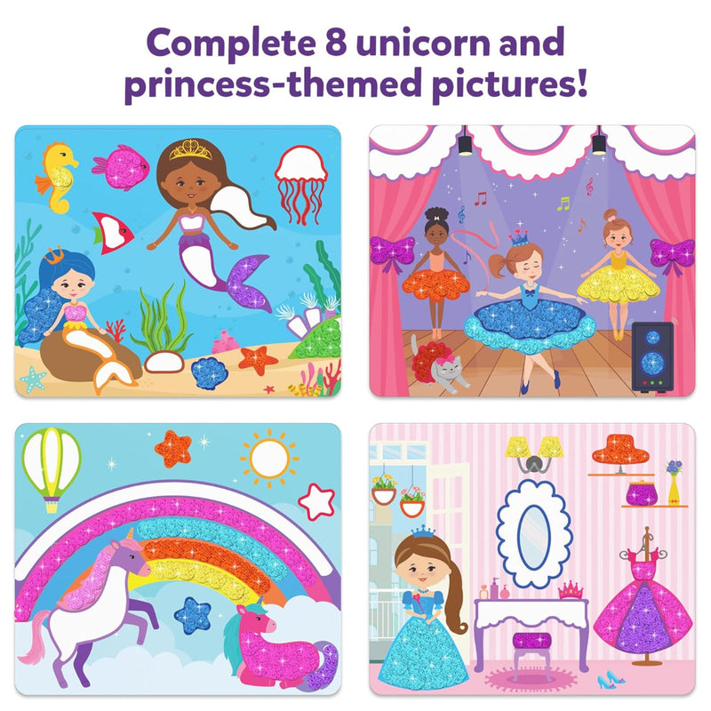 Skillmatics Dot It Sparkle Edition Sticker Art Activity - Unicorns & Princesses