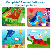 Skillmatics Dot It Sticker Art Activity - Animals & Dinosaurs Combo