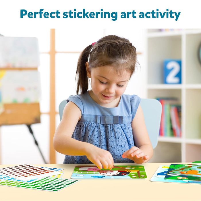 Skillmatics Dot It Sticker Art Activity - Animals & Dinosaurs Combo-Arts & Crafts-Skillmatics-Toycra