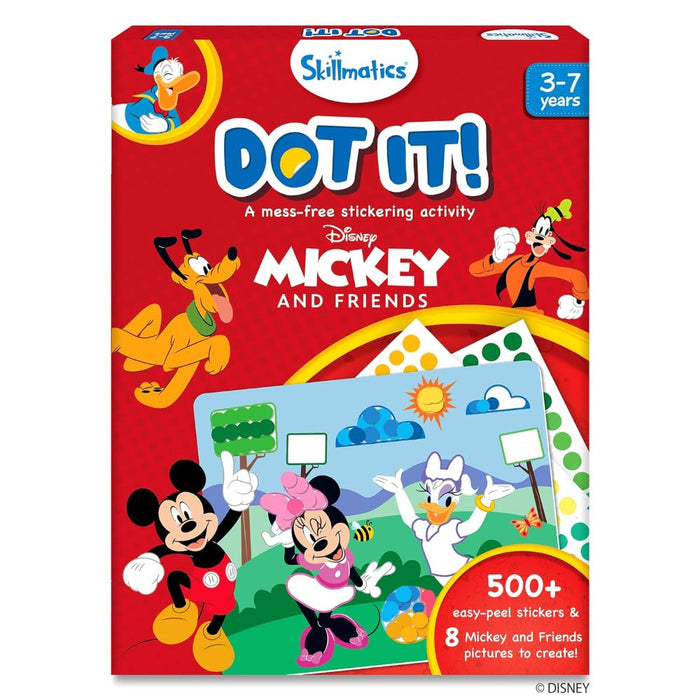 Skillmatics Dot it! - Mickey And Friends | No Mess Sticker Art (ages 3-7)-Arts & Crafts-Skillmatics-Toycra