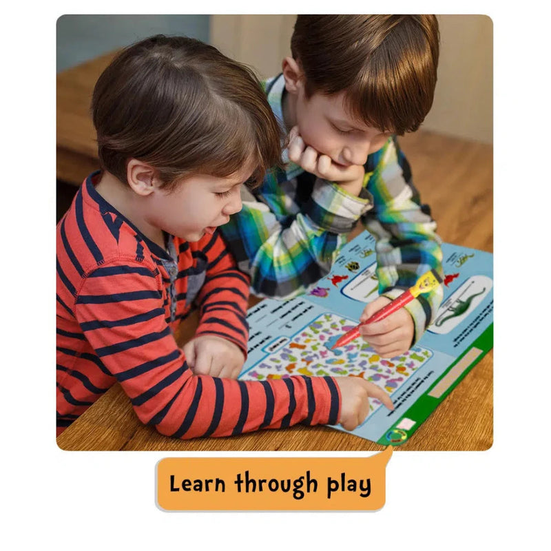 Skillmatics Educational Game Dinosaurs and Fossils Reusable Activity Mats