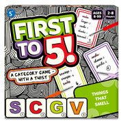 Skillmatics First to 5 | Quick Category Game with a Twist