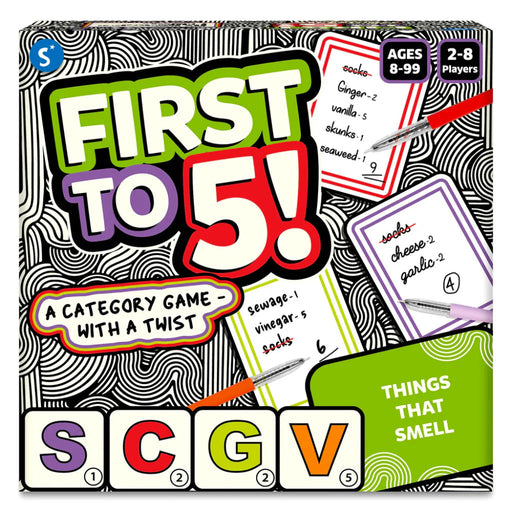 Skillmatics First to 5 | Quick Category Game with a Twist-Board Games-Skillmatics-Toycra