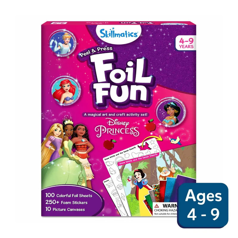 Skillmatics Foil Fun Disney Princess | No Mess Art Kit (ages 4-9)