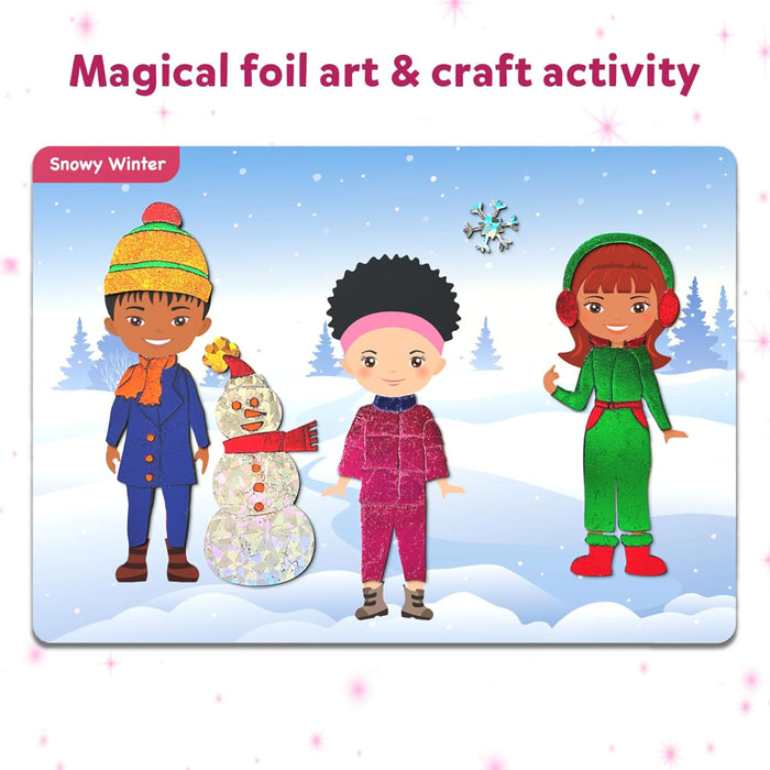 Skillmatics Foil Fun Dress Up No Mess Art Kit-Arts & Crafts-Skillmatics-Toycra