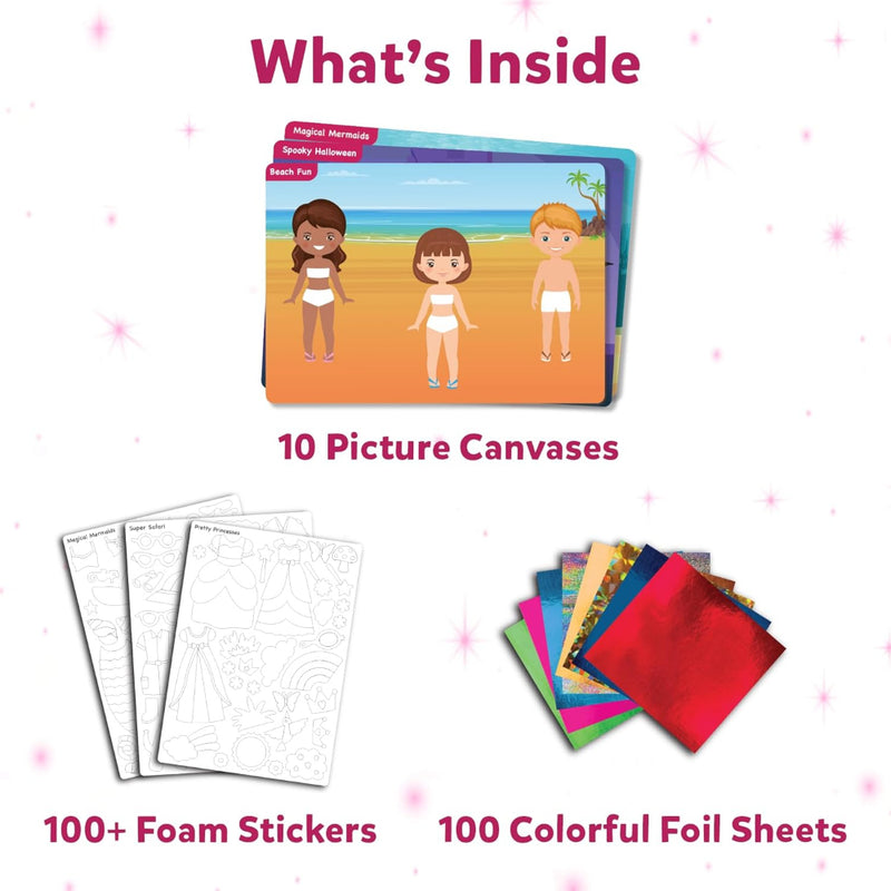 Skillmatics Foil Fun Dress Up No Mess Art Kit